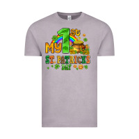 Vintage Zinc my first st patricks day with coins and shamrocks Vintage Tee - AdoDesignShop