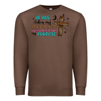 Chestnut he has taken my brokenness and turned it into my p Premium Sweatshirt - Artiststas
