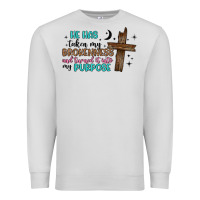 Dove Grey he has taken my brokenness and turned it into my p Premium Sweatshirt - Artiststas