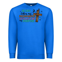 True Royal he has taken my brokenness and turned it into my p Premium Sweatshirt - Artiststas