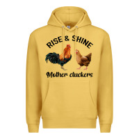 Antique Gold Rise and Shine Mother Cluckers Premium Hoodie - Bettercallsaul