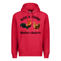 Cardinal Rise and Shine Mother Cluckers Premium Hoodie - Bettercallsaul