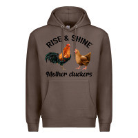 Coffee Rise and Shine Mother Cluckers Premium Hoodie - Bettercallsaul