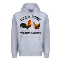 Heather Grey Rise and Shine Mother Cluckers Premium Hoodie - Bettercallsaul