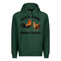 Sports Green Rise and Shine Mother Cluckers Premium Hoodie - Bettercallsaul