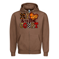 Chestnut my heart is on that court basketball red and black Zipper Hoodie - NancyCooperArtShop
