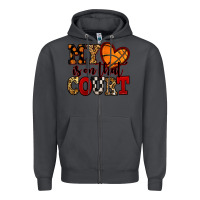 Smoke my heart is on that court basketball red and black Zipper Hoodie - NancyCooperArtShop