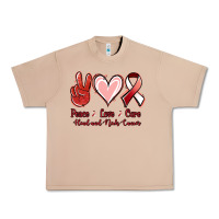 Burro peace love cure head and neck cancer Urban Heavy Tee - Jasminsmagicworld