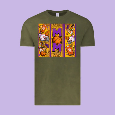 Basketball Mom Vintage Tee Designed By Jasminsmagicworld