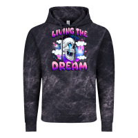Cloud Black living the dream Vintage Hoodie - JahusDesignShop
