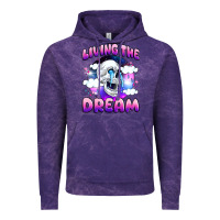 Cloud Purple living the dream Vintage Hoodie - JahusDesignShop