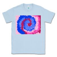 Dusty Blue tie dye background colourful leopard 3200x2400 Classic Tee - AdoDesignShop