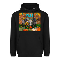Black Fall Baby Lambs Heavyweight Hoodie - LillyAllenDesigns