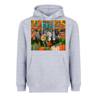 Heather Grey Fall Baby Lambs Heavyweight Hoodie - LillyAllenDesigns