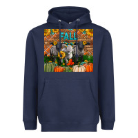 Navy Fall Baby Lambs Heavyweight Hoodie - LillyAllenDesigns
