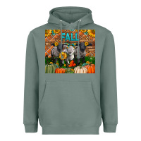 Sage Fall Baby Lambs Heavyweight Hoodie - LillyAllenDesigns