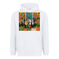 White Fall Baby Lambs Heavyweight Hoodie - LillyAllenDesigns
