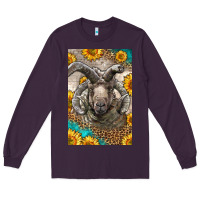 Plum Western Navajo Churro Sheep Long Sleeve Tee - LillyAllenDesigns