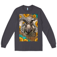 Smoke Western Navajo Churro Sheep Long Sleeve Tee - LillyAllenDesigns