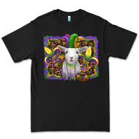 Black mardi gras baby sheep king cake fleur de lis Premium Tee - RanaPortraitStore