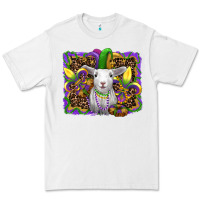 White mardi gras baby sheep king cake fleur de lis Premium Tee - RanaPortraitStore