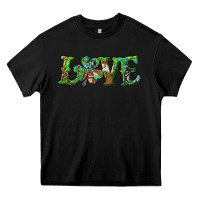 Black love with shamrock Heavy Core Tee - RanaPortraitStore