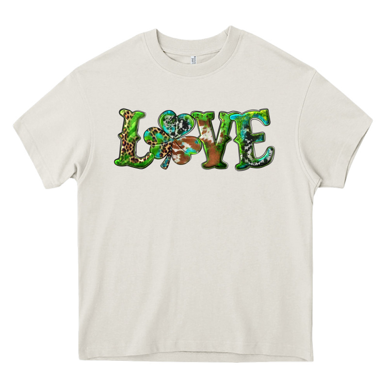 Love With Shamrock Heavy Core Tee by RanaPortraitStore | Teevron