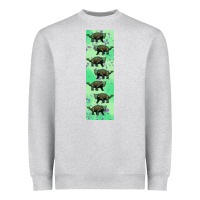 Heather Grey dinosaur ankylosaurus pen wrap Heavyweight Sweatshirt - Artiststas