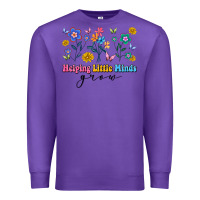 Purple helping little minds grow Premium Sweatshirt - Artiststas