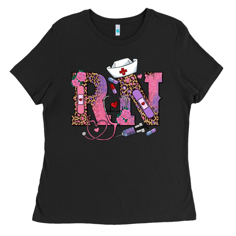Valentines Day Rn Registered Nurse Ladies Tee by RanaPortraitStore | Teevron