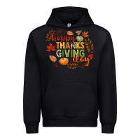 Black happy thanksgiving day Urban Hoodie - CowGirlArtShop