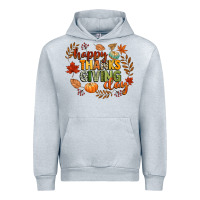 Heather Grey happy thanksgiving day Urban Hoodie - CowGirlArtShop
