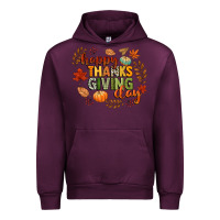 Mauve Wine happy thanksgiving day Urban Hoodie - CowGirlArtShop