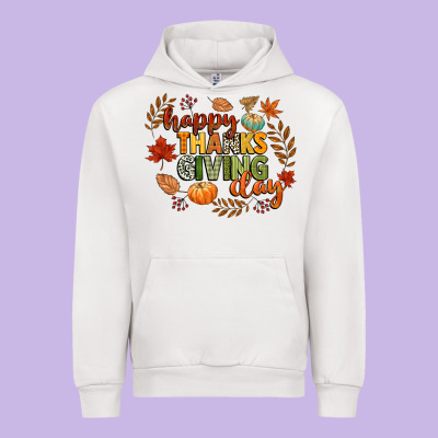 Happy Thanksgiving Day Urban Hoodie Designed By Cowgirlartshop