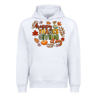 White happy thanksgiving day Urban Hoodie - CowGirlArtShop