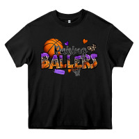 Black raising ballers basketball Heavy Core Tee - Zillion Design Studio
