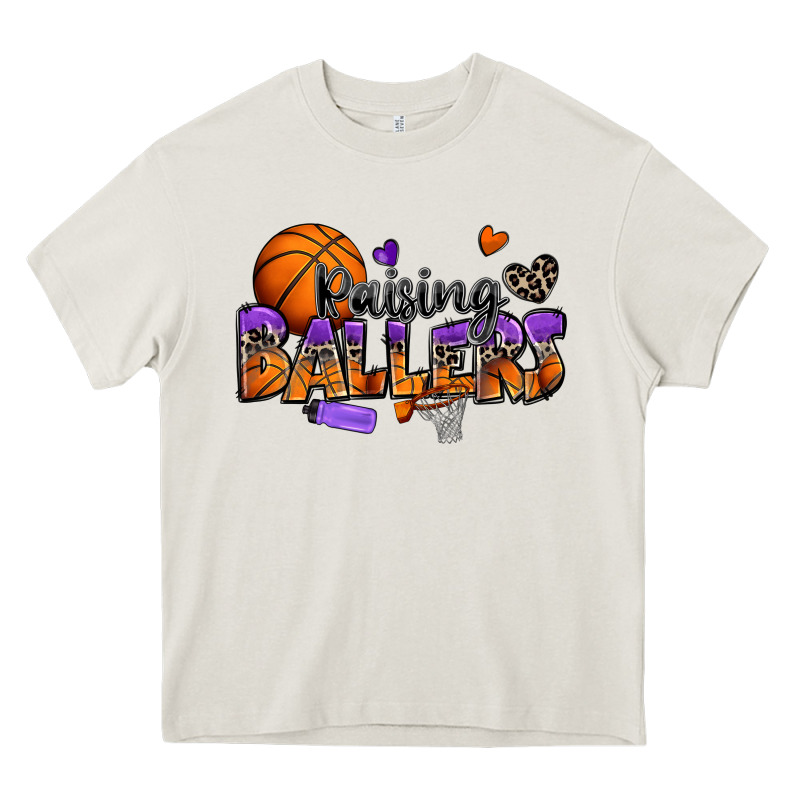 Raising Ballers Basketball Heavy Core Tee by Zillion Design Studio | Teevron