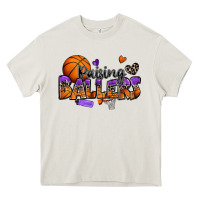 Cream raising ballers basketball Heavy Core Tee - Zillion Design Studio