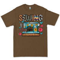 Cacao sewing life Premium Tee - Zillion Design Studio
