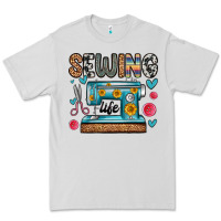 Dove Grey sewing life Premium Tee - Zillion Design Studio
