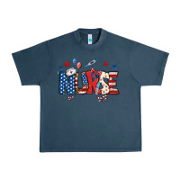 Midnight Navy american nurse Urban Heavy Tee - BundleAndBundleShop
