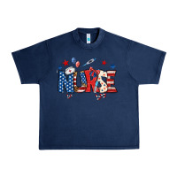 Navy american nurse Urban Heavy Tee - BundleAndBundleShop
