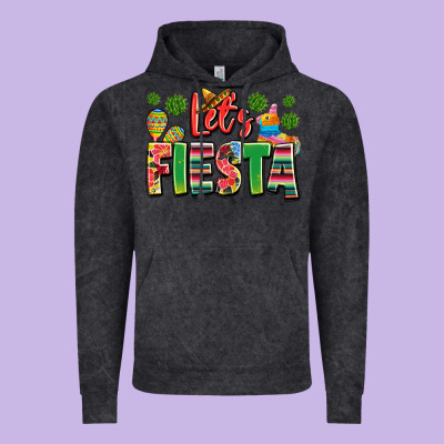 Let's Fiesta Vintage Hoodie Designed By Jahusdesignshop