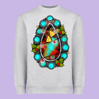Gemstone Christmas Heavyweight Sweatshirt Designed By Jahusdesignshop