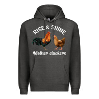 Charcoal Heather Rise and Shine Mother Cluckers Premium Hoodie - Bettercallsaul