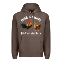 Coffee Rise and Shine Mother Cluckers Premium Hoodie - Bettercallsaul