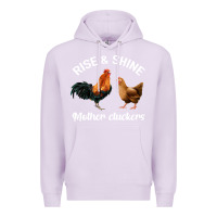 Lilac Rise and Shine Mother Cluckers Premium Hoodie - Bettercallsaul
