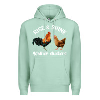 Seafoam Rise and Shine Mother Cluckers Premium Hoodie - Bettercallsaul