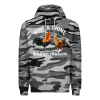 Slate Camo Rise and Shine Mother Cluckers Premium Hoodie - Bettercallsaul