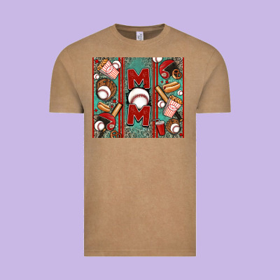 Baseball Mom Vintage Tee Designed By Jasminsmagicworld